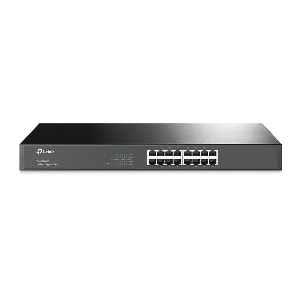 TP-Link 16-Port Gigabit Ethernet Switch Rack-Mountable 1U