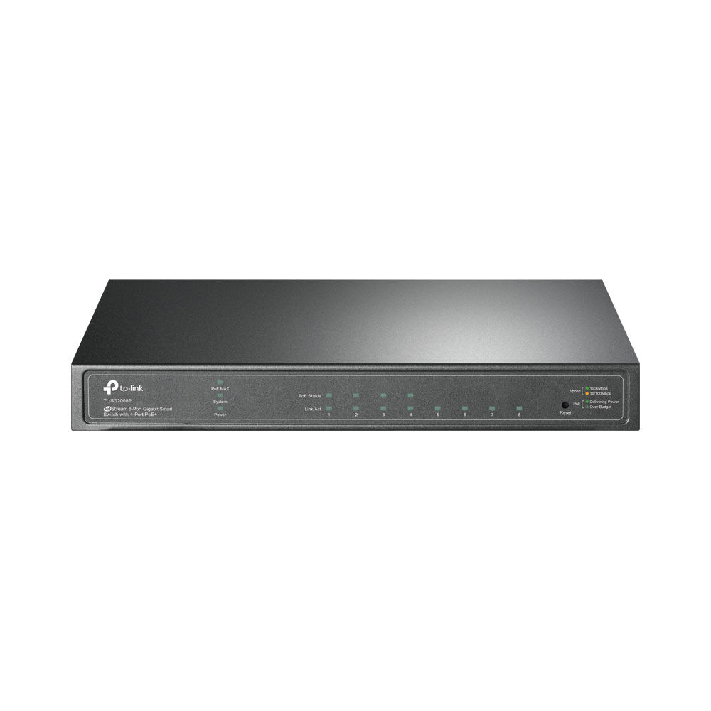 TP-Link Omada 8-Port Gigabit Smart Switch with 4-Port PoE+ | SG2008P
