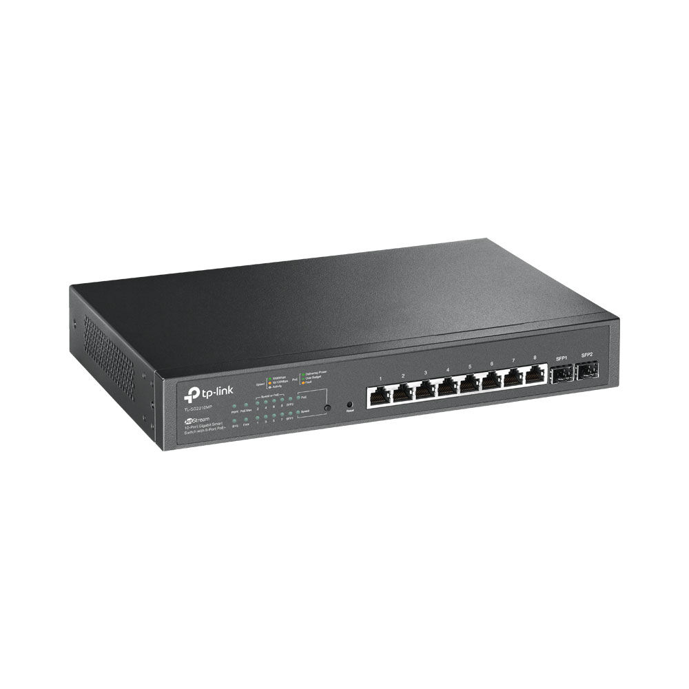 TP-LINK Sg2210Mp Jetstream 10-Port Gigabit Smart Switch With 8-Port Poe+ | TL-SG2210MP