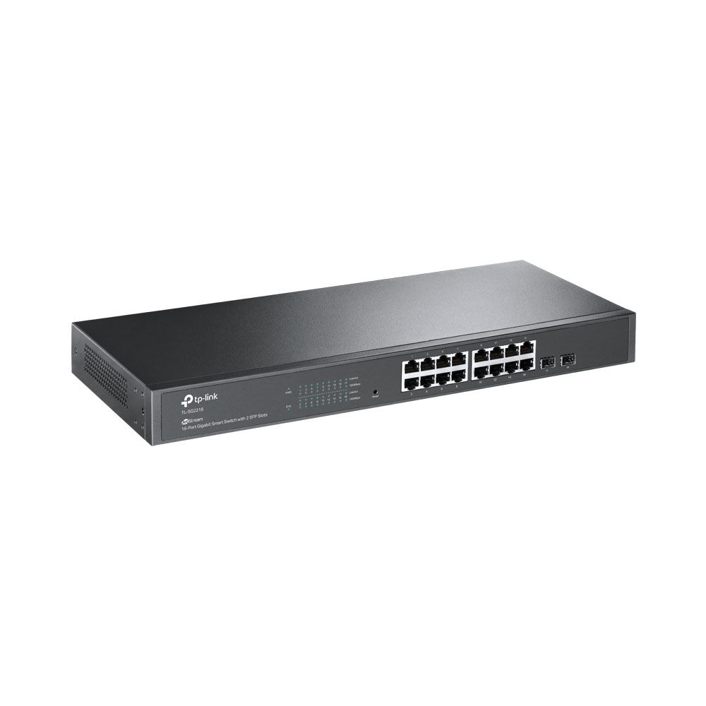 TP-Link Omada 16-Port Gigabit Smart Switch with 2 Gigabit SFP Slots | SG2218