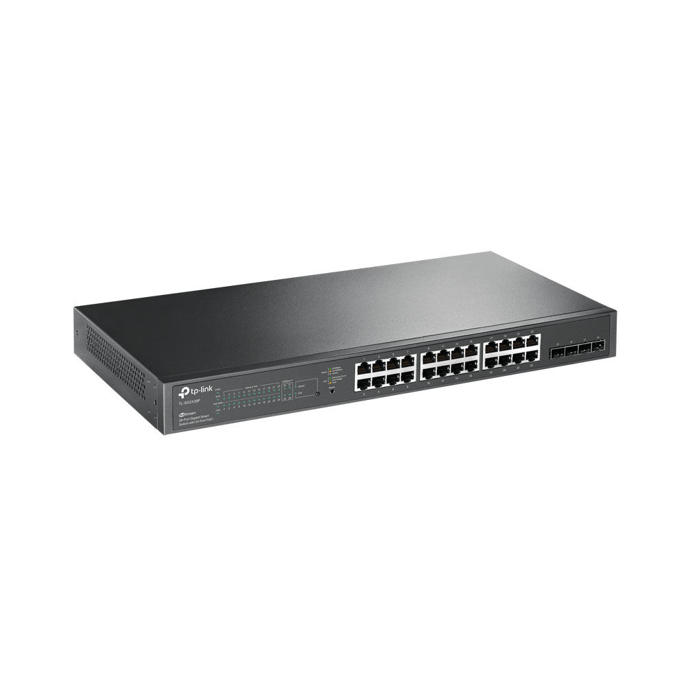 TP-Link Omada 28-Port PoE+ Gigabit Smart Switch with 4 SFP Slots | SG2428P