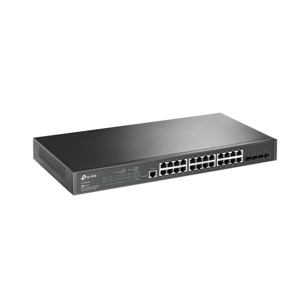 TP-Link Omada 24-Port Gigabit L2+ Managed Switch with 4 SFP Slots | SG3428