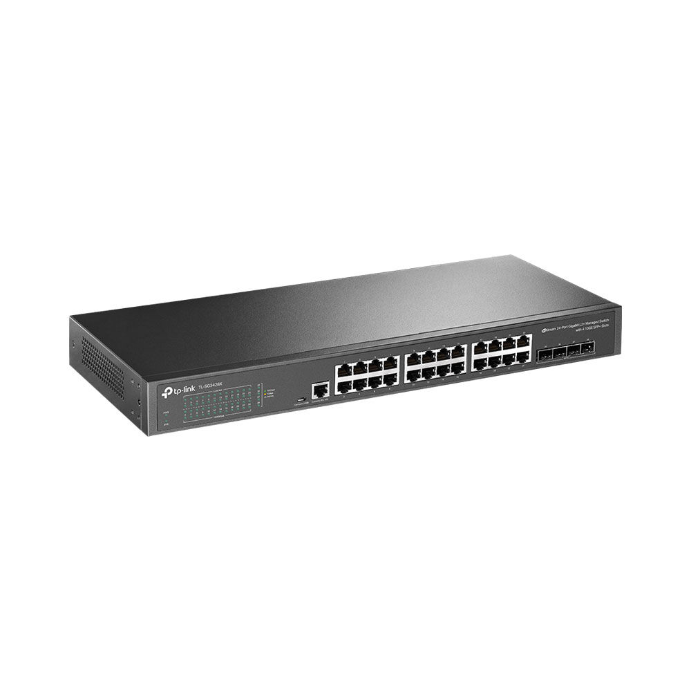 TP-Link Omada 24-Port Gigabit L2+ Managed Switch with 4 10GE SFP+ Slots | SG3428X