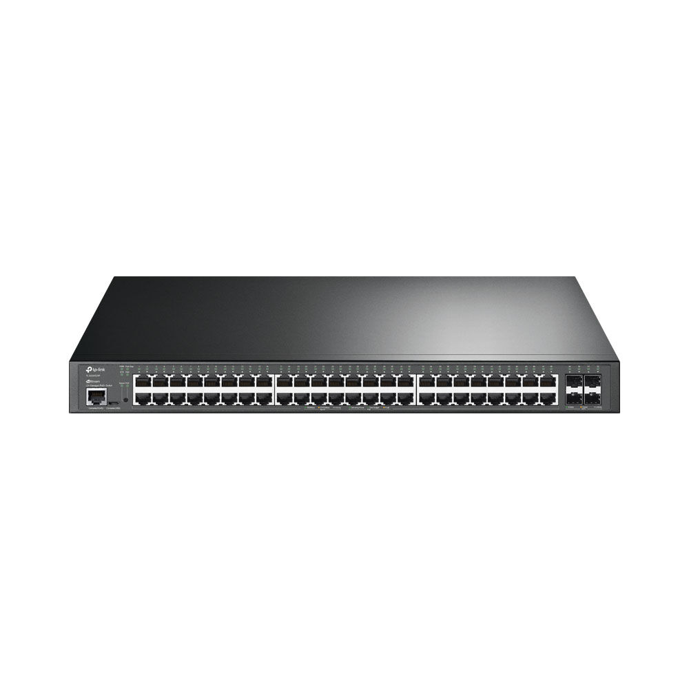 TP-Link Omada 48-Port PoE+ Gigabit L2+ Managed Switch with 4 10GE SFP+ Slots | SG3452XP