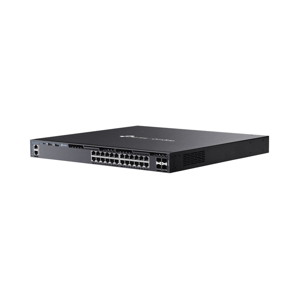 TP-Link Omada 24-PortGigabit Stackable L3 Managed PoE+ Switch with 4 10GE SFP+ Slots | SG6428XHP