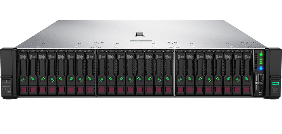 HPE DL380 Server – fast Xeon Silver 4210R 10Core processor, 32GB RAM for smooth multitasking. A reliable server for office or business applications, storage, and more.