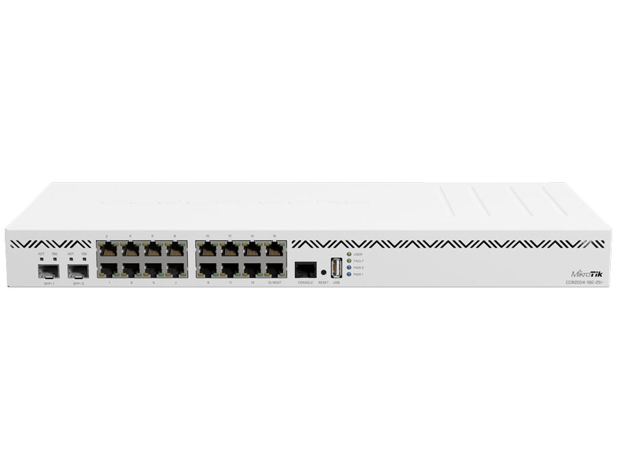 MikroTik Cloud Core 16 Port Gigabit 2SFP+ 4 Core Router  | RB-CCR2004P