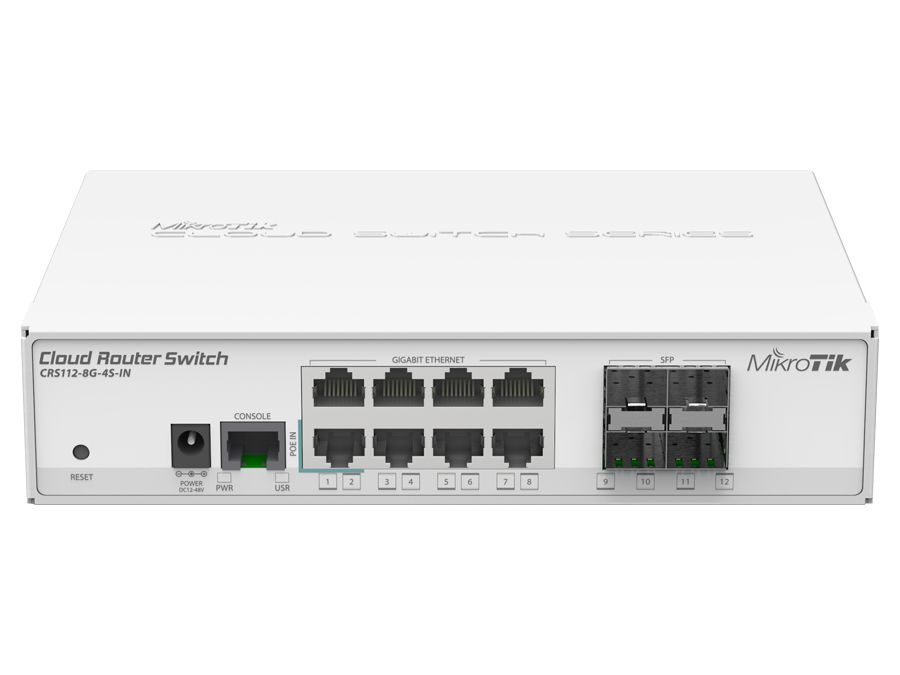 MikroTik Cloud Router Switch 8 Gigabit Ports 4SFP | RB-CRS1128