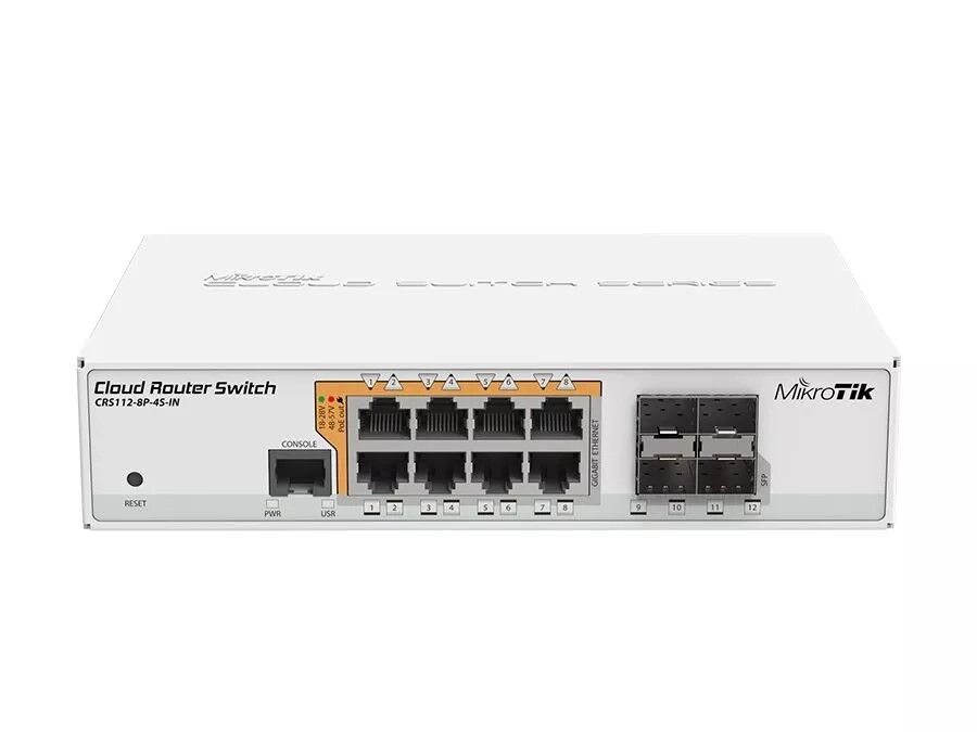 MikroTik Cloud Router Switch 8 Port PoE 4SFP | RB-CRS1128P