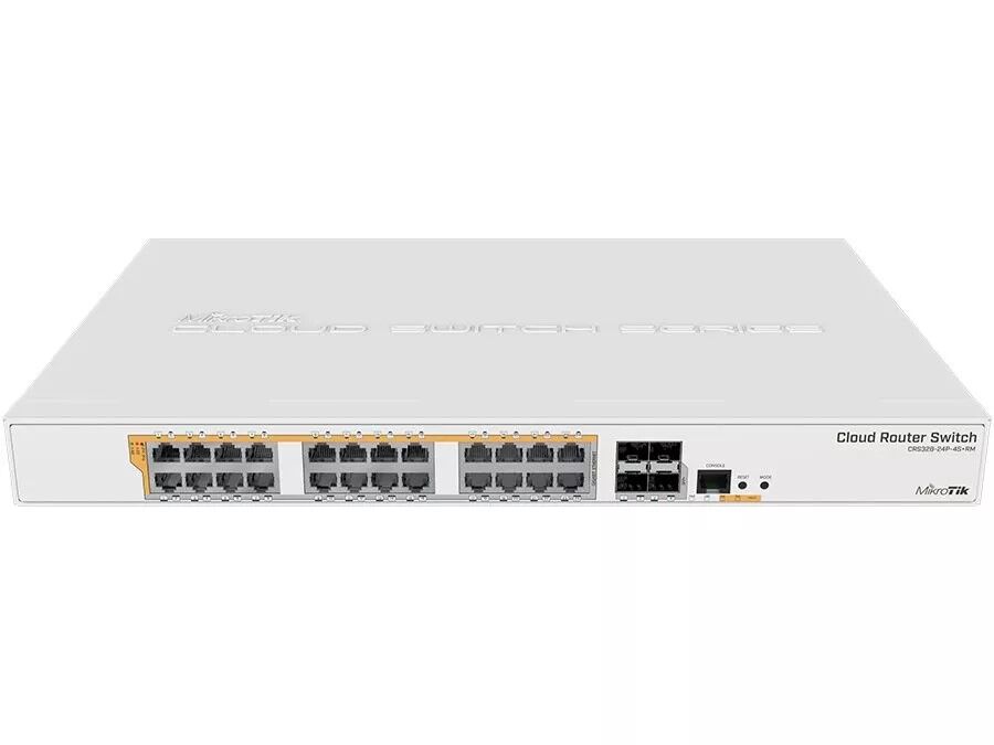 MikroTik Cloud Router Switch 24 Port PoE 450W 4SFP+ | RB-CRS328