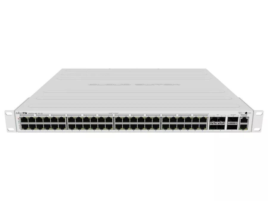 MikroTik Cloud Router Switch 48 Port PoE 700W 4SFP+ 2 QSFP+ | RB-CRS354QP