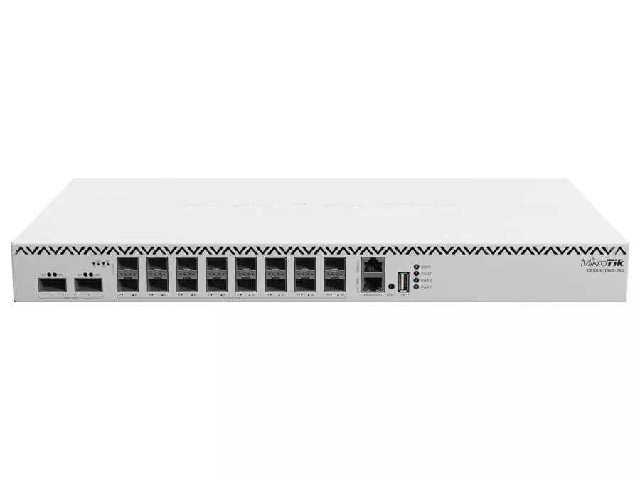 MikroTik Cloud Router Switch 16 Port SFP28 2 QSFP28 | RB-CRS518S