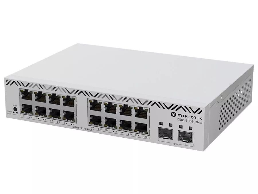 MikroTik SWoS Cloud Smart Switch 16 Port Gigabit 2 SFP+  | RB-CSS318