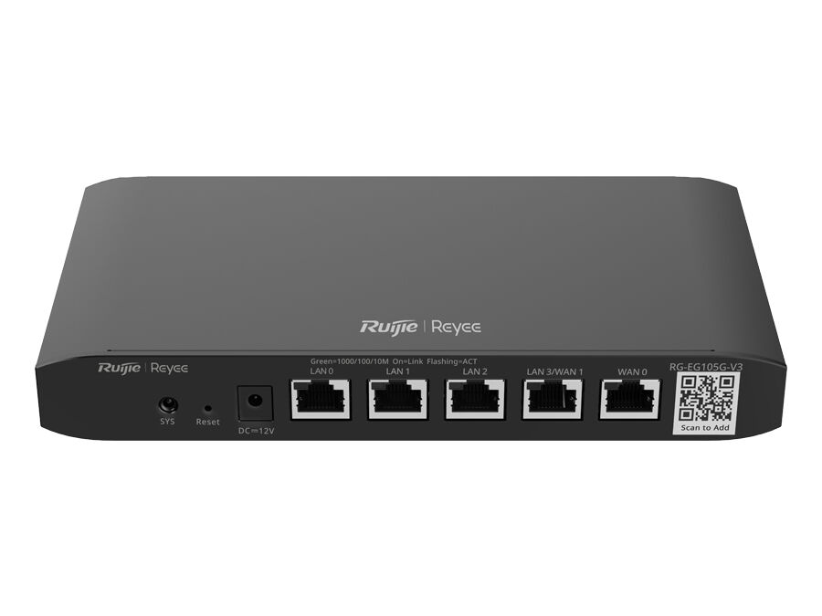 Reyee 5 Port Gigabit 2 WAN Cloud Router | RG-EG105G | RG-EG105G