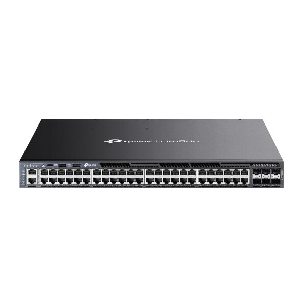 TP-Link Omada 48-PortGigabit Stackable L3 Managed PoE+ Switch with 6 10GE SFP+ Slots | SG6654XHP