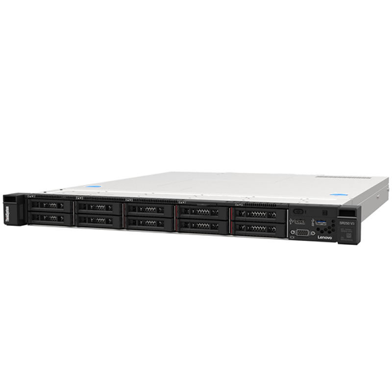 Lenovo ThinkSystem SR250 V3 Rack Server – Xeon E-2468, 32GB DDR5, RAID 5350-8i, 8x2.5" Backplane, XCC2 Platinum, 800W PSU