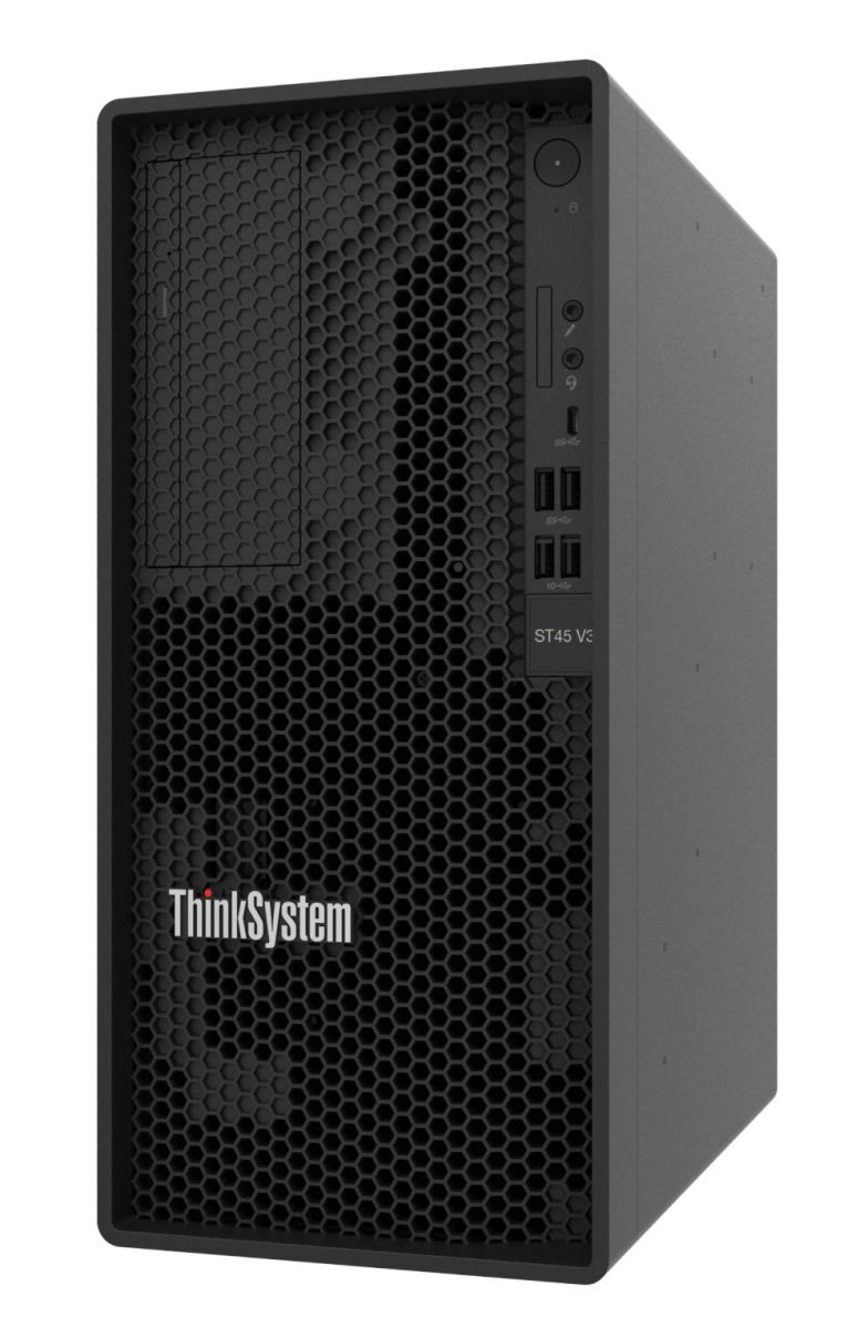 Lenovo ThinkSystem ST45 V3 Server – Powerful AMD EPYC Processor, 16GB Memory, 2TB Storage. Perfect for business file sharing, secure backups, and office data management.