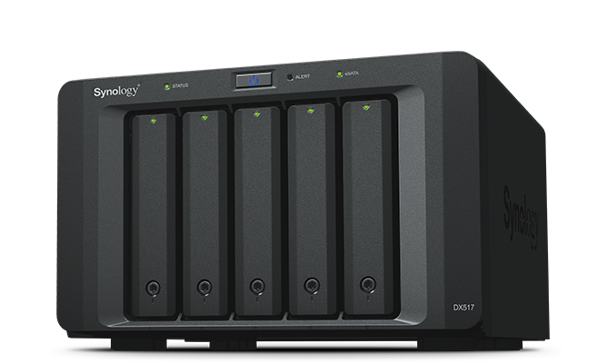 Synology DX517 Storage Expander Expand Your Storage with 5 Bays, DX517 | DX517