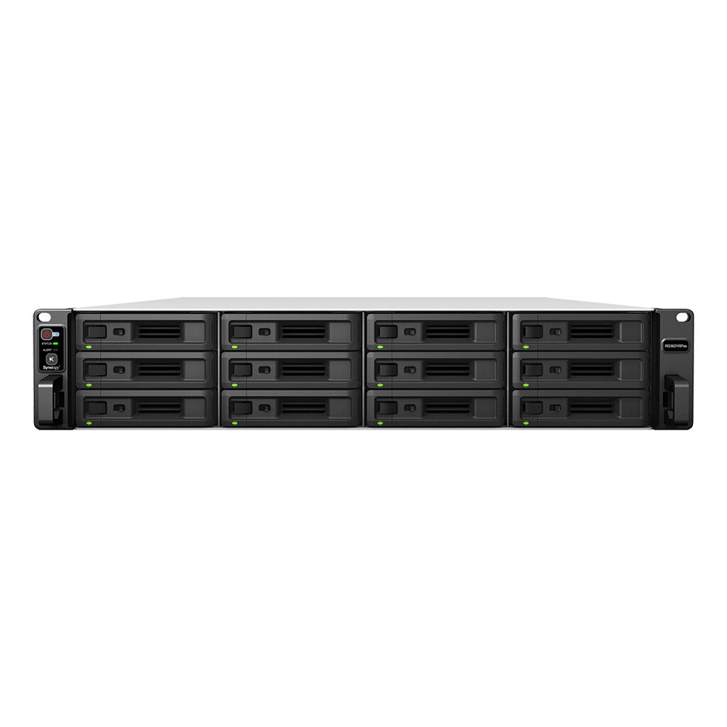 Synology RackStation RS3621RPxs – 12-Bay NAS Server – 6-Core CPU – 8GB ECC RAM