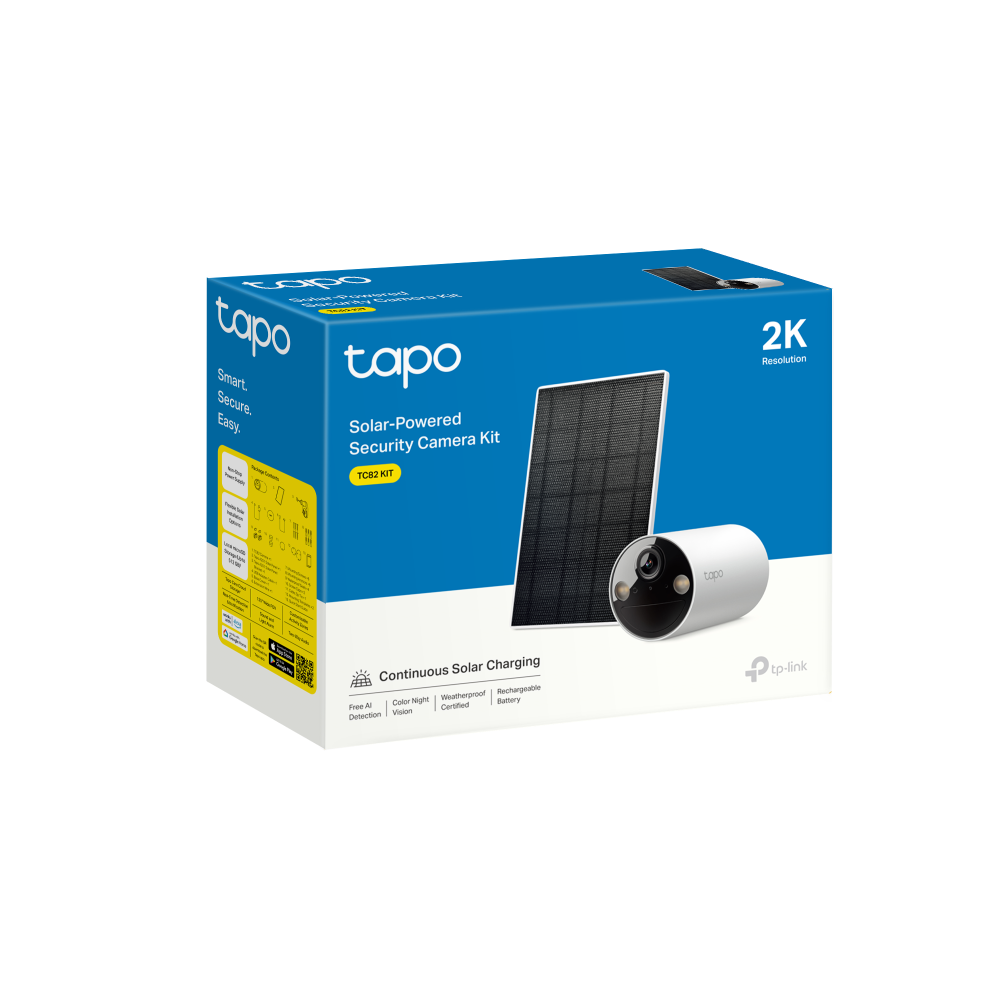 TP-LINK NET-TL-TAPO-TC82KIT - TP-Link Tapo TC82 2K 3MP Solar