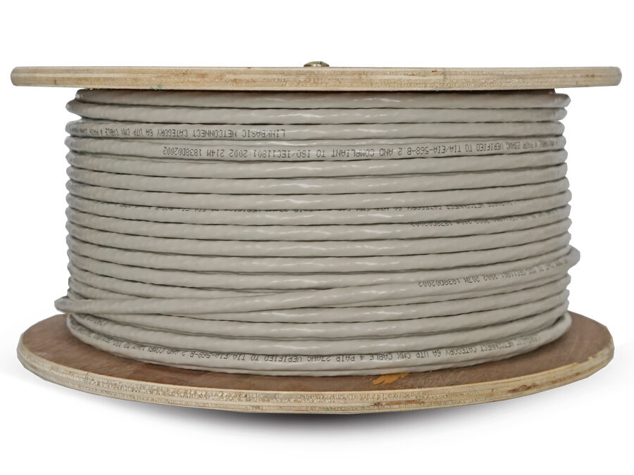 Linkbasic 100M Drum Cat6a Solid UTP Cable | UTP-6100A
