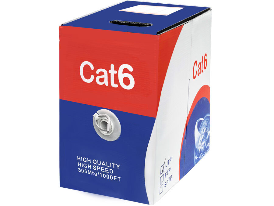 Unbranded 305m Box Cat6 CCA Grey UTP Network Cable | UTP-6305CU