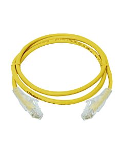 CAT6 1 Meter UTP Patchleads / Flyleads Yellow - (10 Per Pack)