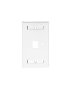 Linkbasic One Port Faceplate 115 x 70mm - (50 Per Pack)