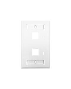 Linkbasic Two Port Faceplate 115 x 70mm - (50 Per Pack)