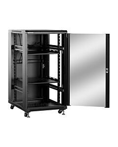 Linkbasic 22U Server Cabinet (Network Rack) 600mm Deep, 2 Fans, 2 Shelves (Flat-Packed)