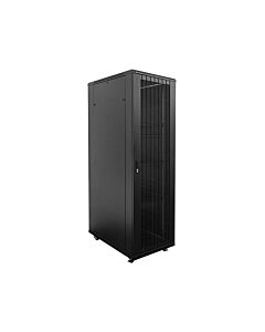 Linkbasic 42U Server Cabinet (Network Rack), Mesh Doors - 1000mm Deep, 4 Fans, 3 Shelves (Flat-Packed)