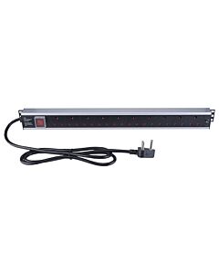 Linkbasic 10-Way PDU – S.A. Plug | Rack-Mount Power Distribution