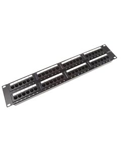 Cattex 48 Port Patch Panel Cat6 Fully Populated