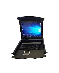 HP 8 Port 17" LCD Screen KVM Switch Console (Cables Included) AS7100U