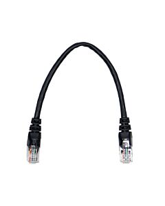 22cm UTP Cat5e Flylead Black - (10 Per Pack)