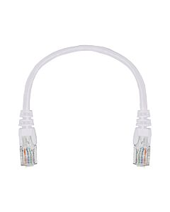 22cm UTP Cat5e Flylead White - (10 Per Pack)