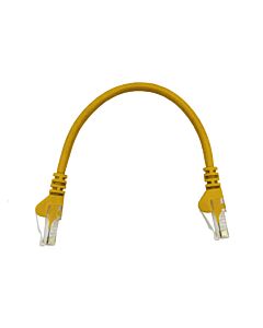22cm UTP Cat5e Flylead Yellow - (10 Per Pack)