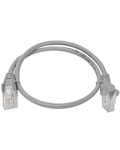 Cattex CAT5e - 0.5M - Grey Flyleads - (10 Per Pack)