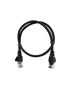 50cm UTP Cat5e Flylead Black - (10 Per Pack)