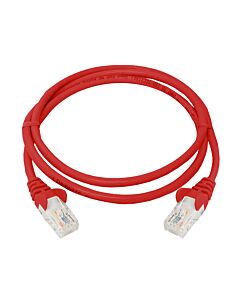 CAT5e 1 Meter UTP Patchleads / Flyleads | Red - (10 Per Pack)