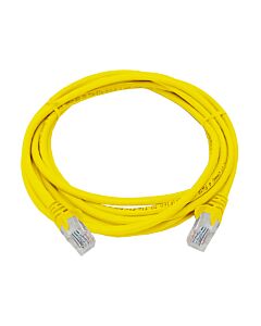 CAT5e 3 Meter UTP Patchleads / Flyleads | Yellow - (10 Per Pack)