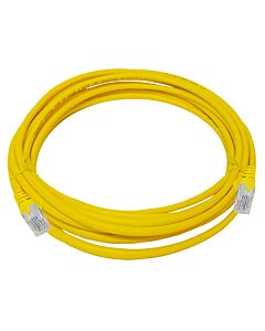 CAT5e 5 Meter UTP Patchleads / Flyleads | Yellow - (10 Per Pack)
