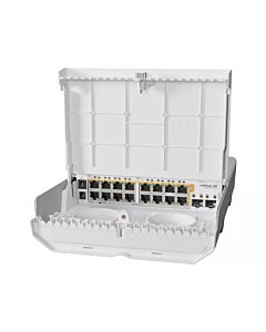 MikroTik netPower 16P 16 PoE Output 2 SFP+ Outdoor Switch