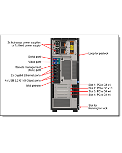 Lenovo ThinkSystem ST250 V3 Tower Server – Xeon E-2468, 32GB DDR5, RAID 5350-8i, 8x2.5" Backplane, XCC2 Platinum, 800W PSU