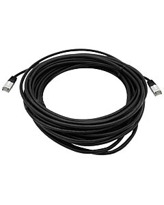 CAT5e 15M Shielded UV Protected Patchleads / Flyleads | Black - (10 Per Pack)