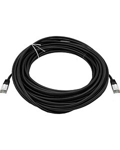 CAT5e 20M Shielded UV Protected Patchleads / Flyleads | Black - (10 Per Pack)