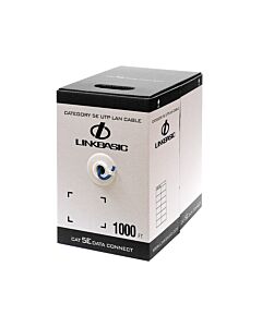 Linkbasic 305M Box Cat5e Solid Blue UTP Network Cable