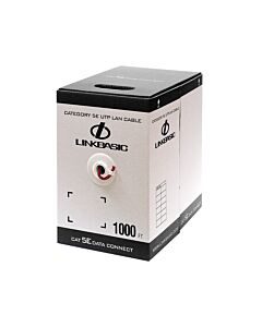 Linkbasic 305M Box Cat5e Solid Red UTP Network Cable