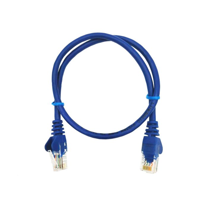 50cm UTP Cat5e Flylead Blue - (10 Per Pack)