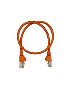 50cm UTP Cat5e Flylead Orange - (10 Per Pack)